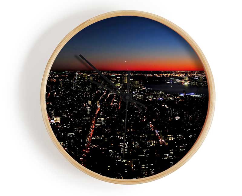 Empire State Building Glow Clock - Wallart-Direct UK