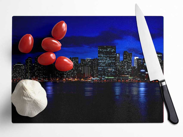 Empire State Waters Glass Chopping Board