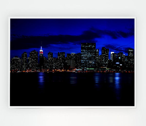 Empire State Waters Print Poster Wall Art