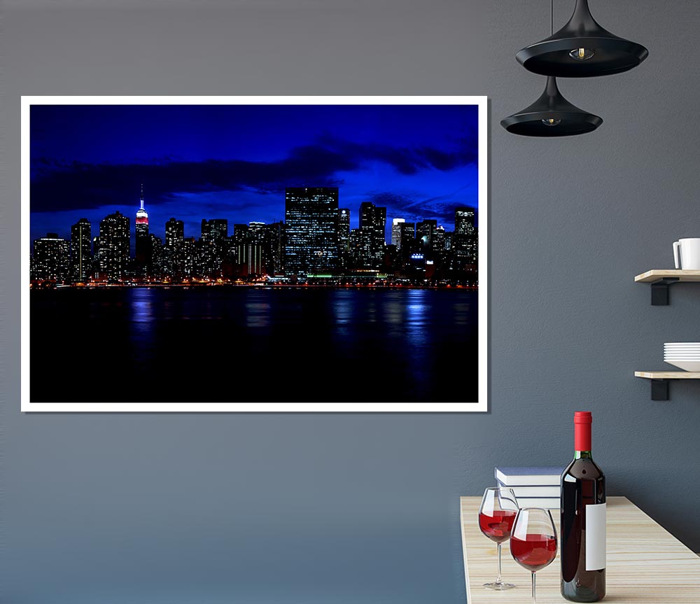 Empire State Waters Print Poster Wall Art