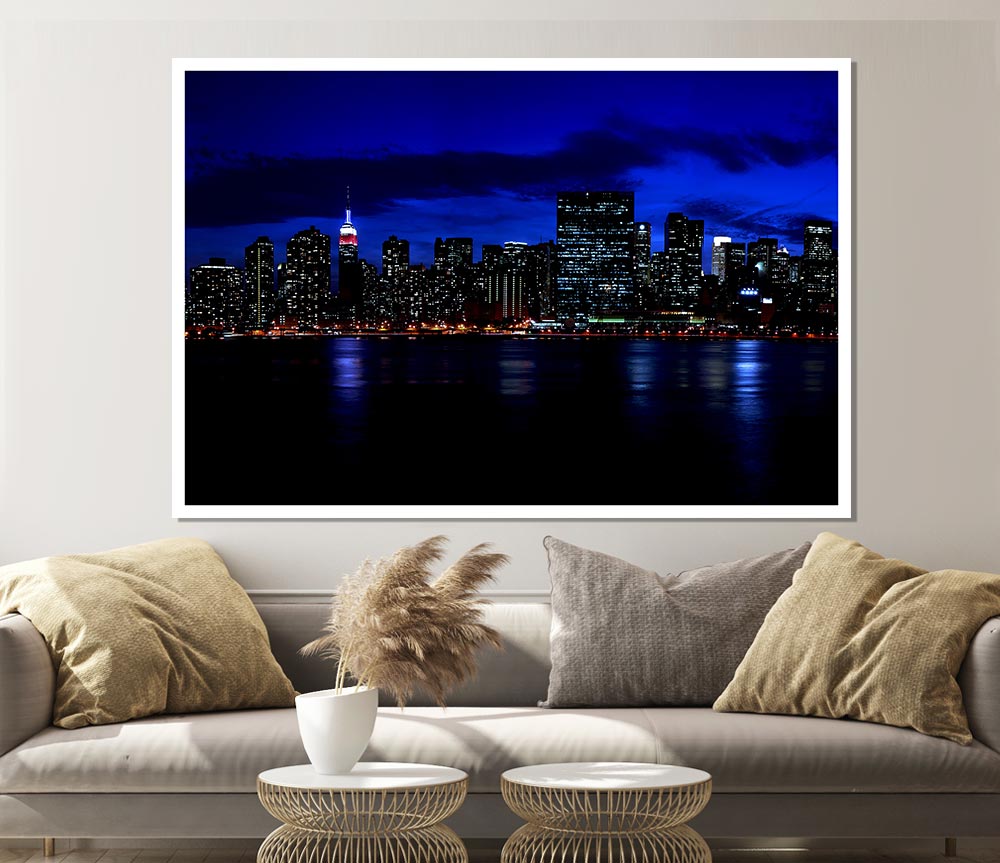 Empire State Waters Print Poster Wall Art