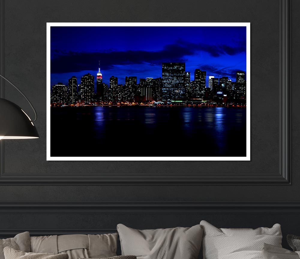 Empire State Waters Print Poster Wall Art