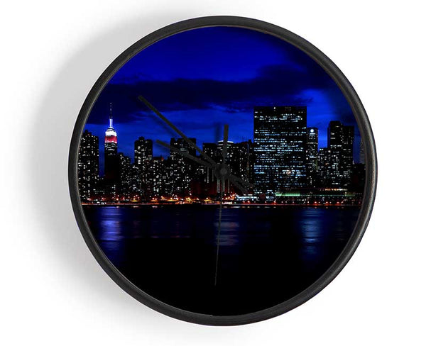 Empire State Waters Clock - Wallart-Direct UK