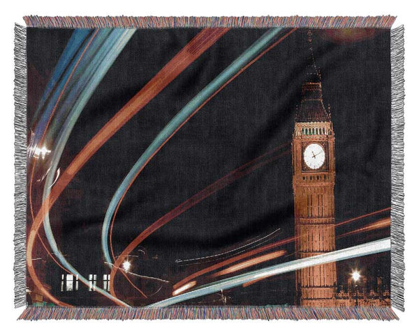 England London Big Ben Woven Blanket