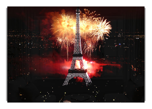 Fireworks At Eiffel Tower