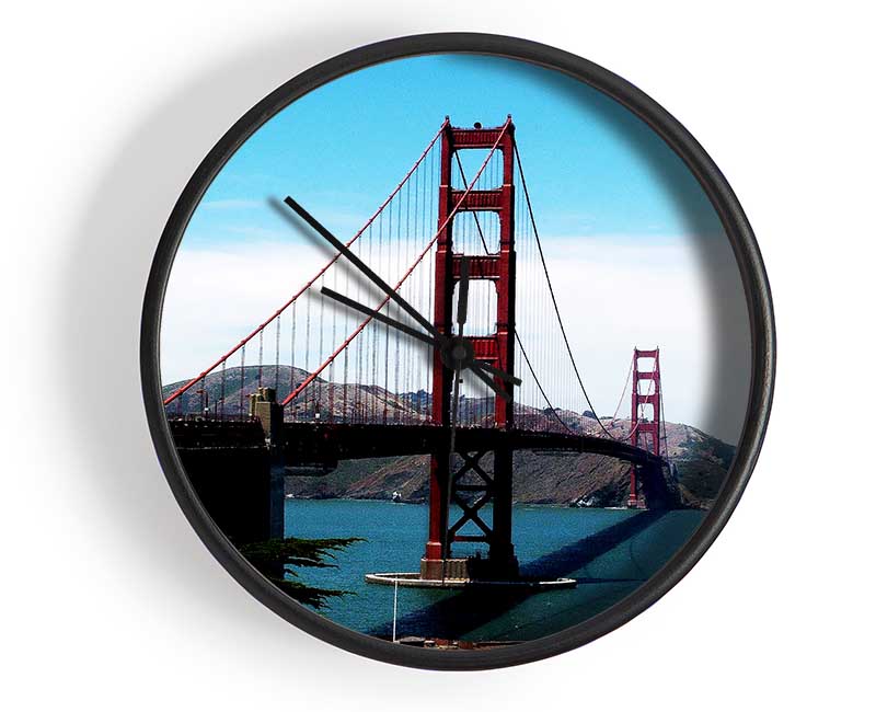 Golden Gate Bridge Afar Clock - Wallart-Direct UK