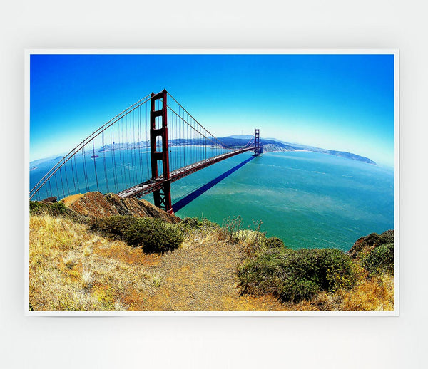 Golden Gate Bridge Days Print Poster Wall Art