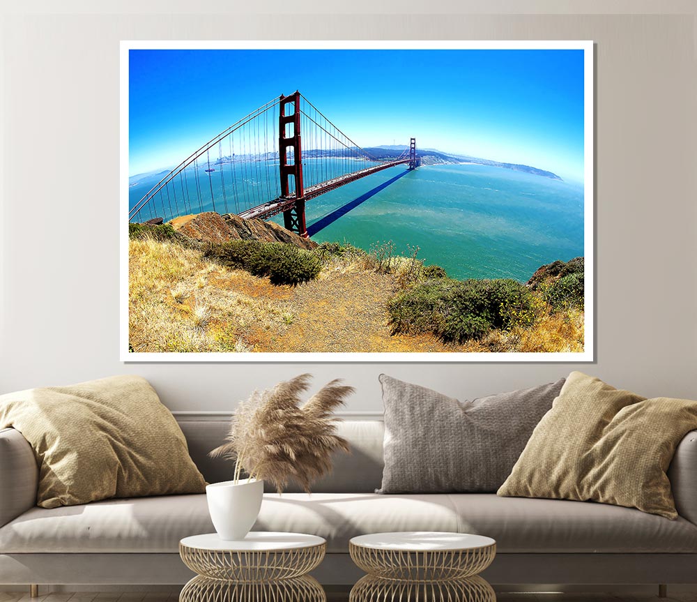 Golden Gate Bridge Days Print Poster Wall Art