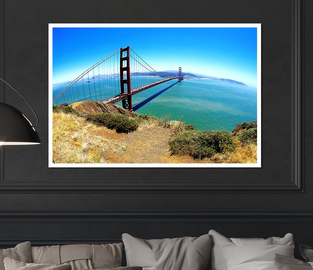 Golden Gate Bridge Days Print Poster Wall Art