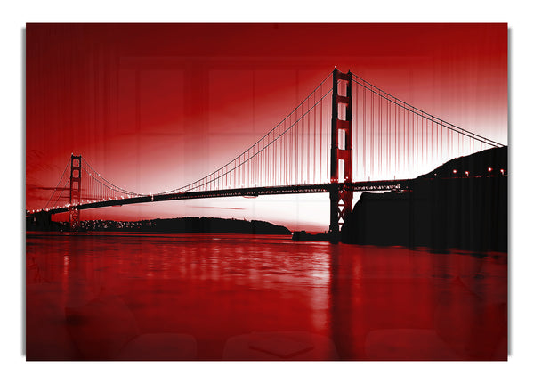 Golden Gate Bridge Red