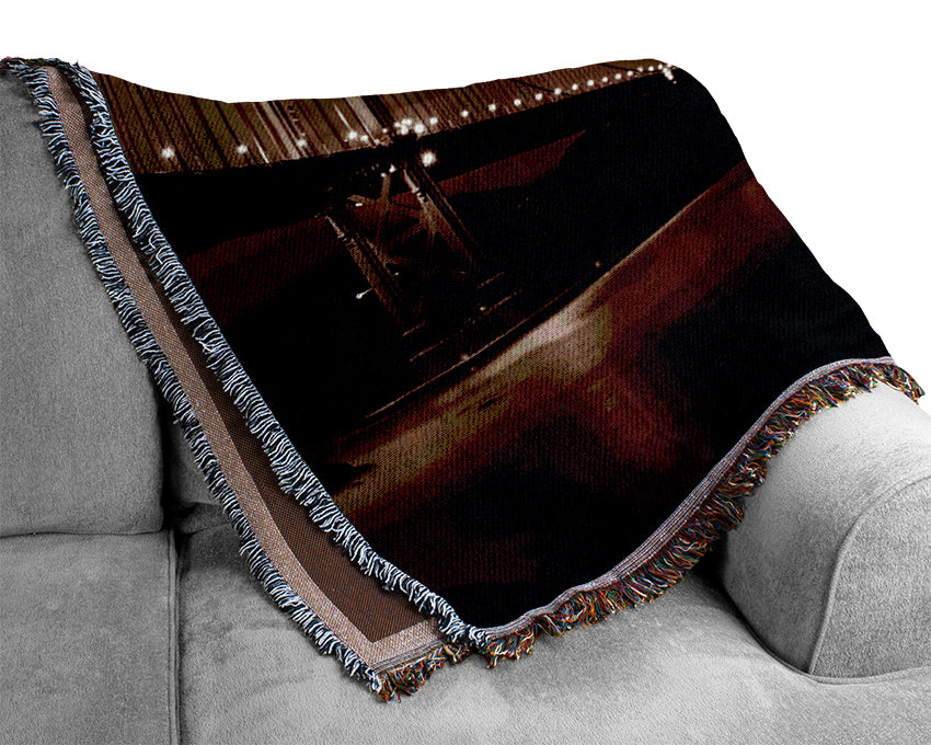 Golden Gate Bridge Twins Brown Woven Blanket