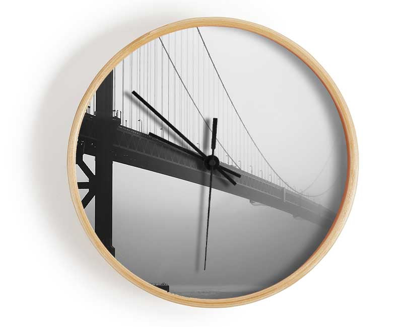 Golden Gate In Fog Clock - Wallart-Direct UK