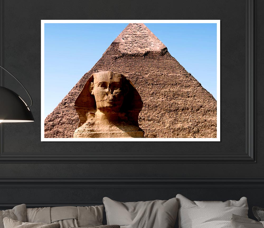 Great Pyramid Of Giza Print Poster Wall Art