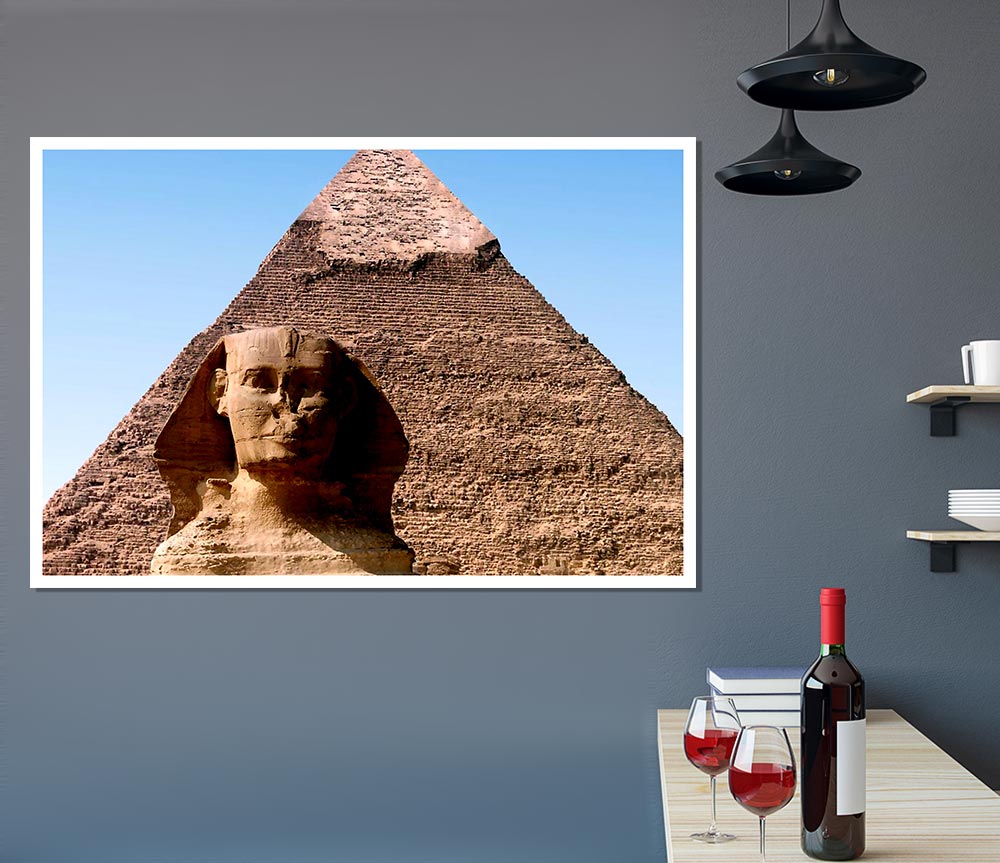 Great Pyramid Of Giza Print Poster Wall Art