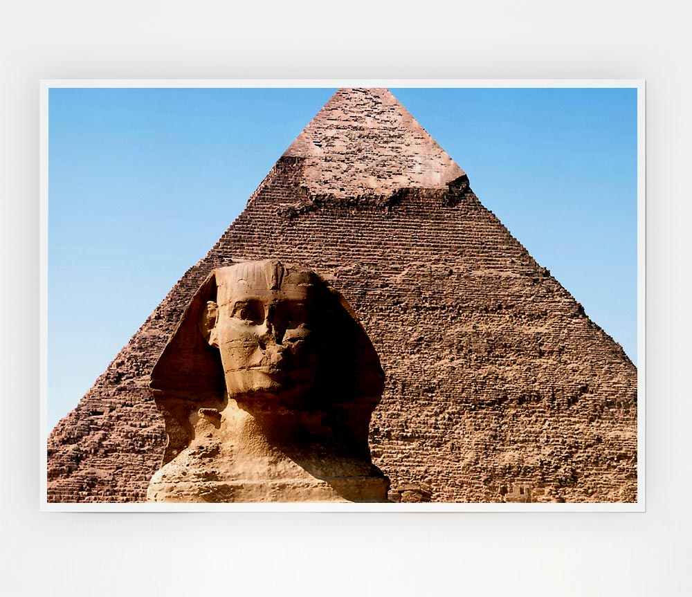 Great Pyramid Of Giza Print Poster Wall Art