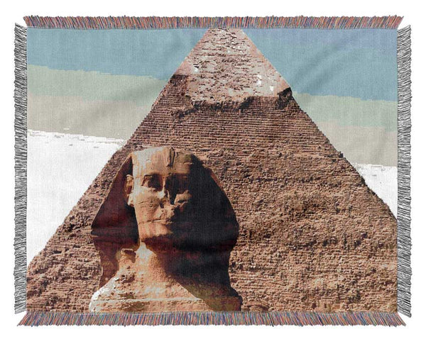 Great Pyramid Of Giza Woven Blanket