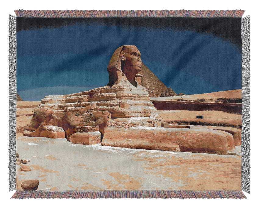 Great Sphinx Of Giza Woven Blanket