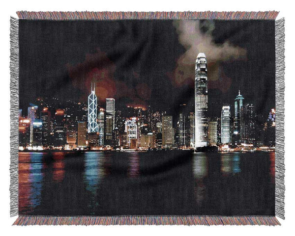 Hong Kong Cloudy Nights Woven Blanket