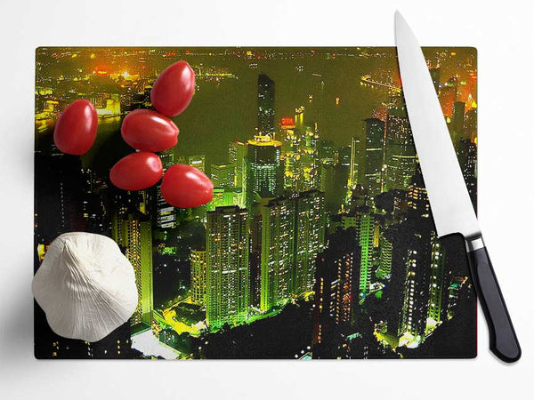 Hong Kong Bay Green Glass Chopping Board