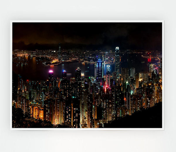 Hong Kong China Print Poster Wall Art