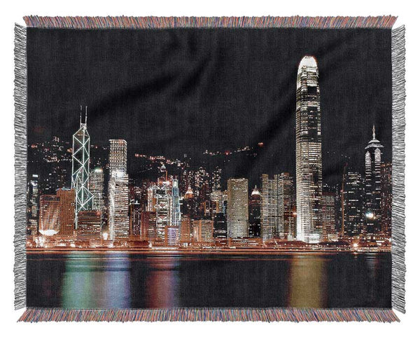 Hong Kong Coast Line Woven Blanket