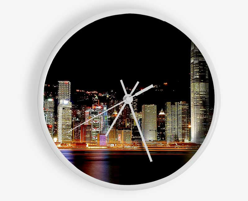 Hong Kong Coast Line Clock - Wallart-Direct UK