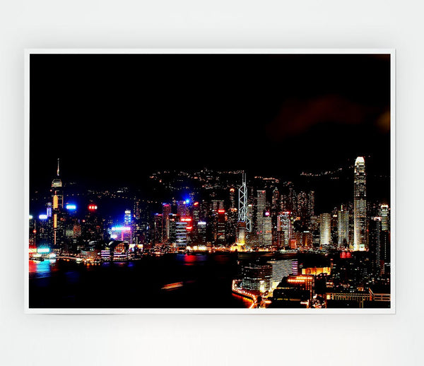 Hong Kong Reflections Print Poster Wall Art