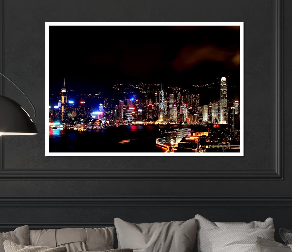 Hong Kong Reflections Print Poster Wall Art