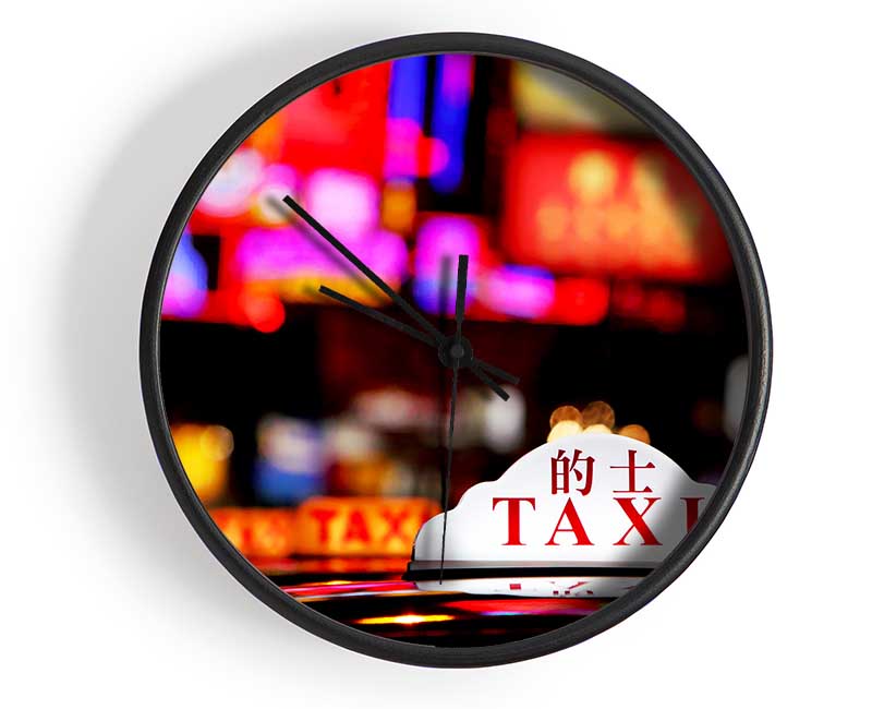 Hong Kong Taxi Clock - Wallart-Direct UK