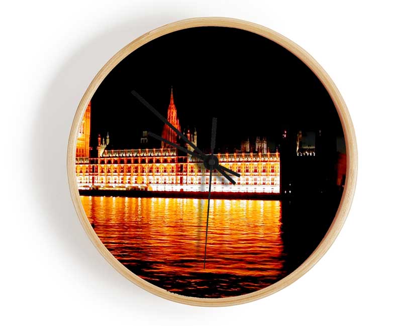 Houses Of Parliament Glow Clock - Wallart-Direct UK