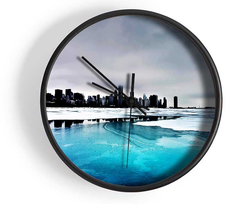 Ice City Clock - Wallart-Direct UK