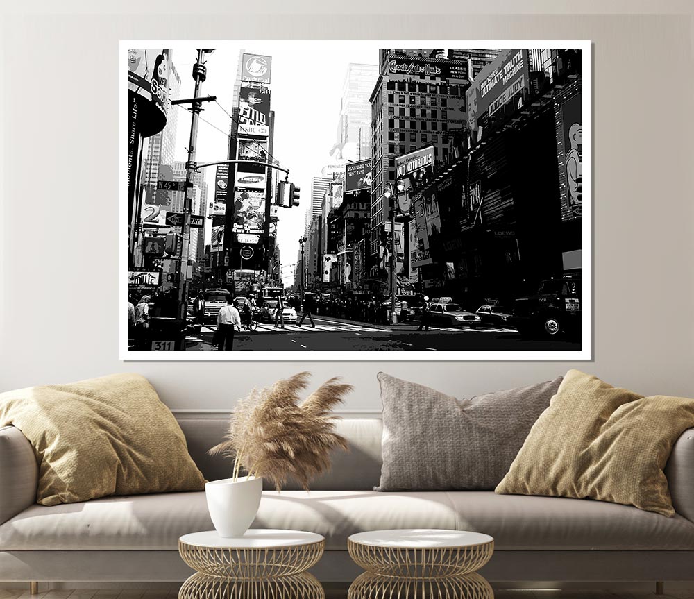 In The Heart Of Tokyo B N W Print Poster Wall Art