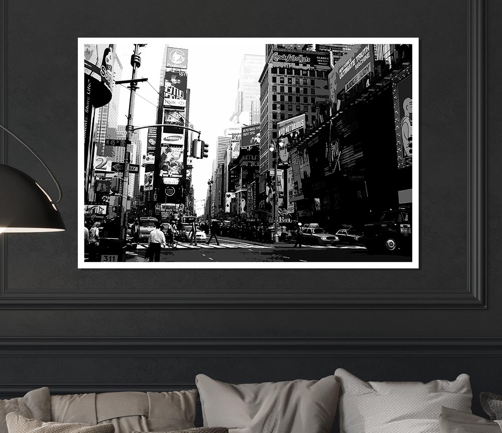 In The Heart Of Tokyo B N W Print Poster Wall Art