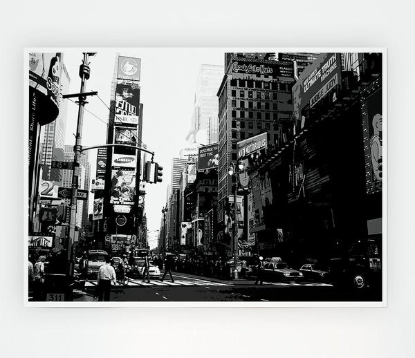 In The Heart Of Tokyo B N W Print Poster Wall Art