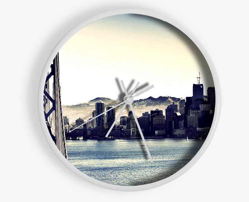 Intersection On Bay Bridge Clock - Wallart-Direct UK