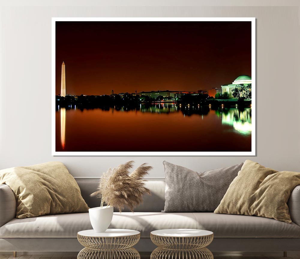 Jefferson Memorial Washington Dc Print Poster Wall Art