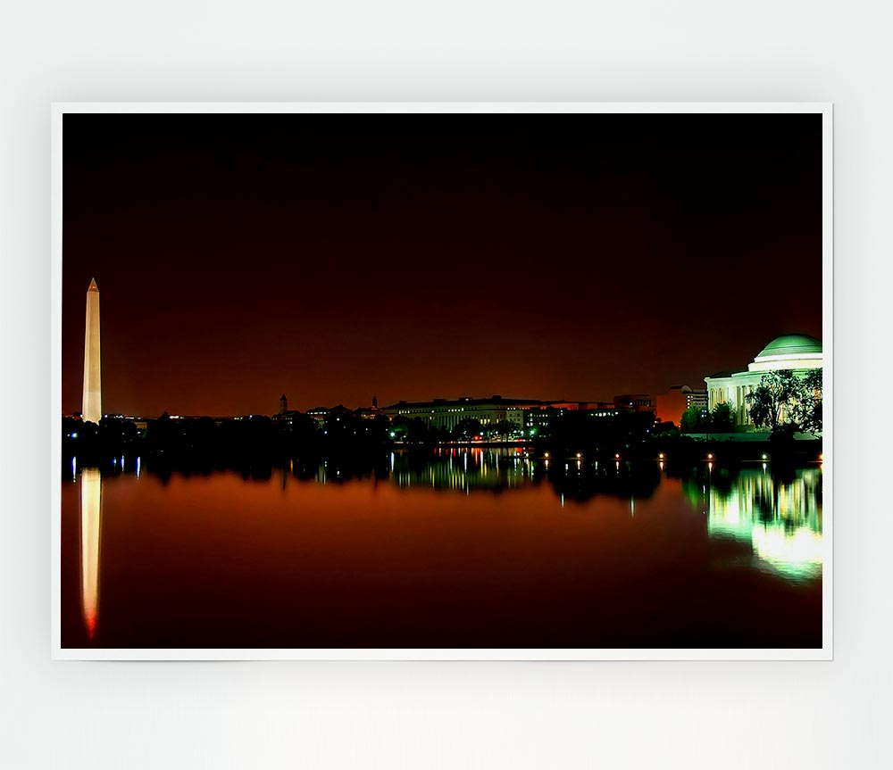 Jefferson Memorial Washington Dc Print Poster Wall Art