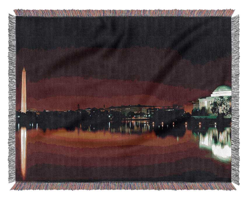 Jefferson Memorial Washington DC Woven Blanket