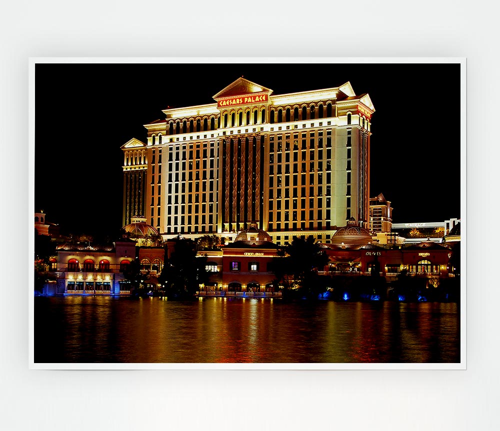 Las Vegas All That Glitters Print Poster Wall Art