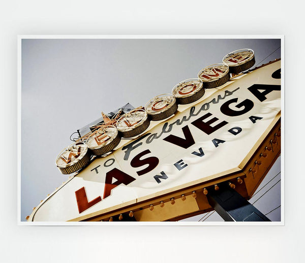 Las Vegas Sign Print Poster Wall Art