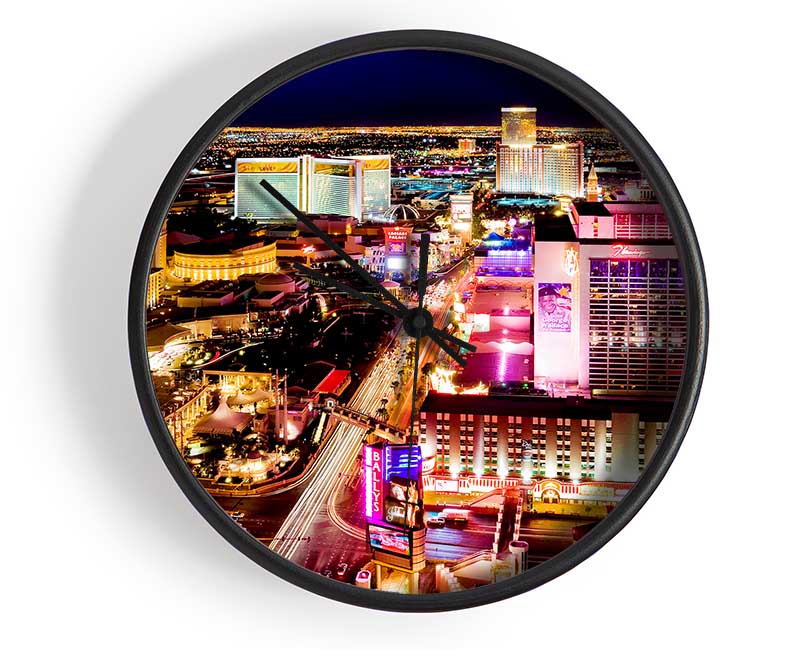 Las Vegas Strip Clock - Wallart-Direct UK