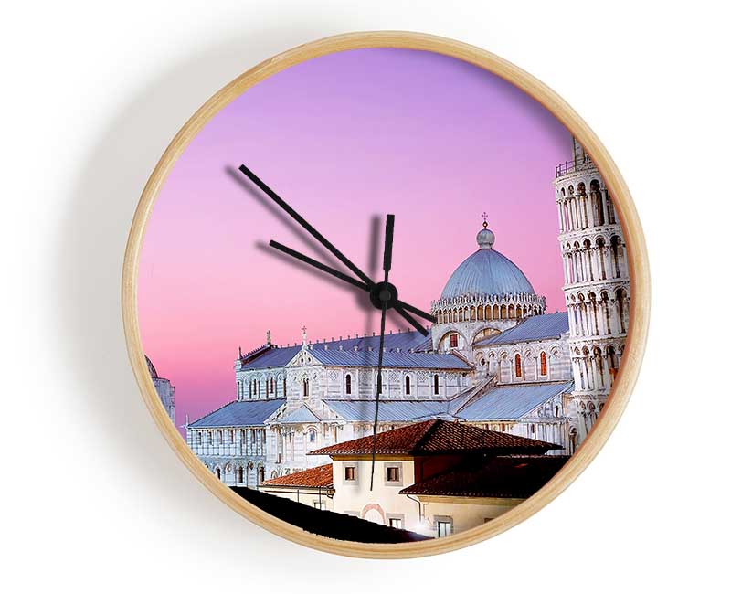 Leaning Tower Of Pisa Clock - Wallart-Direct UK