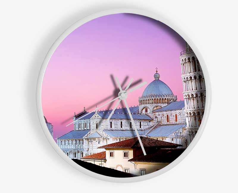 Leaning Tower Of Pisa Clock - Wallart-Direct UK