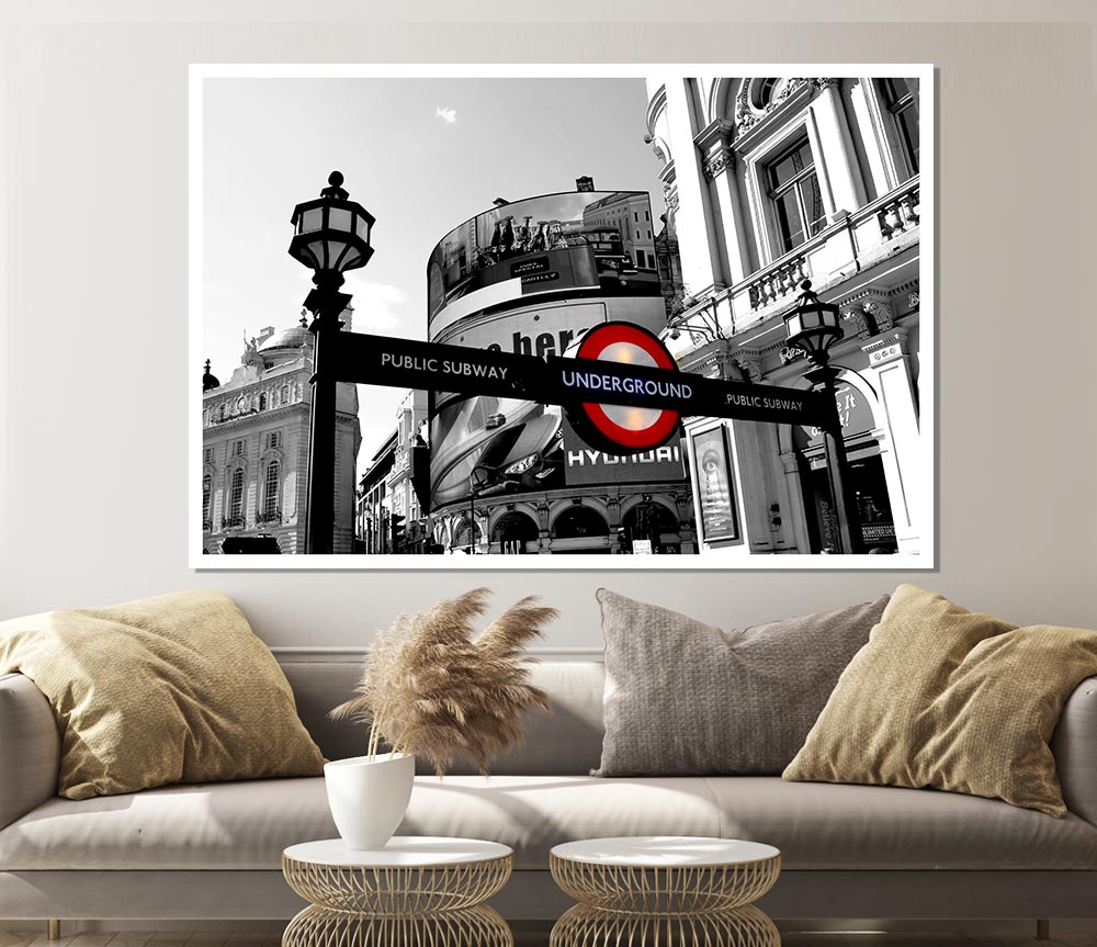 London Piccadilly Circus Print Poster Wall Art