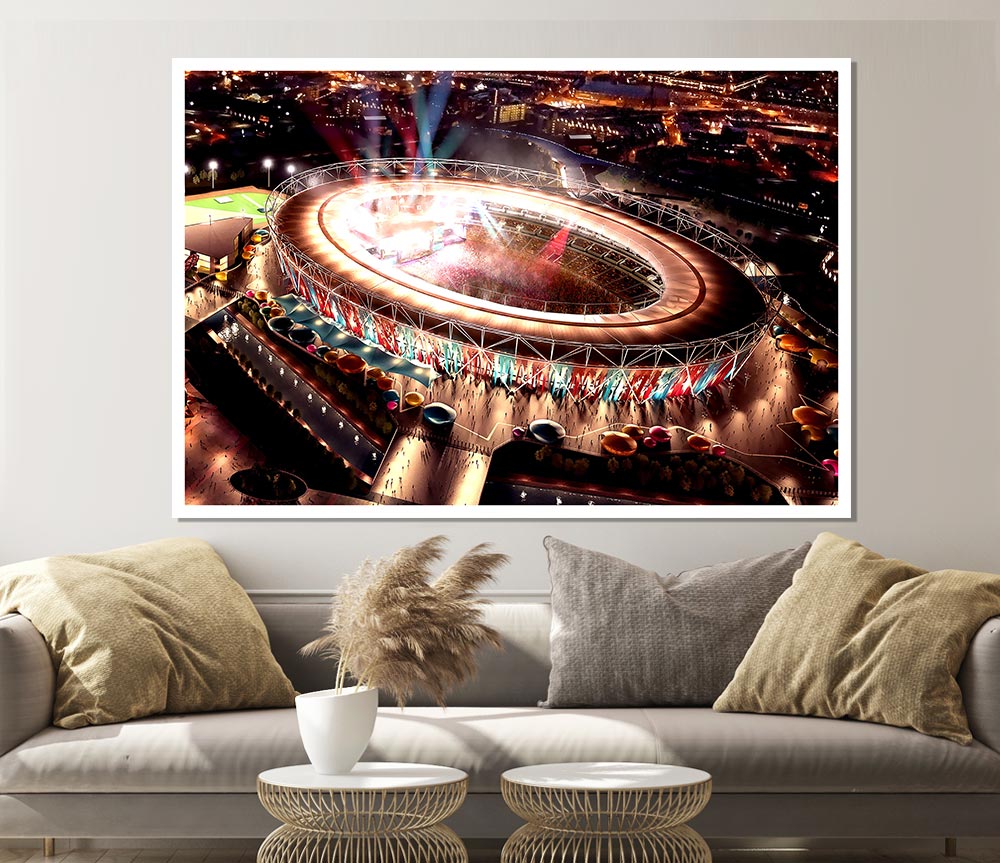 London 2012 Olympic Stadium Print Poster Wall Art