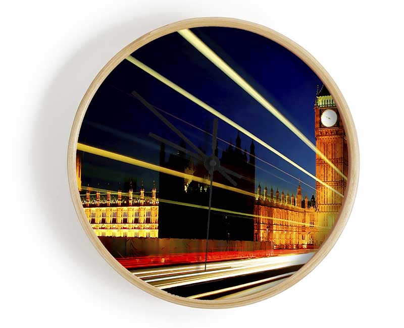 London Big Ben Lights Clock - Wallart-Direct UK