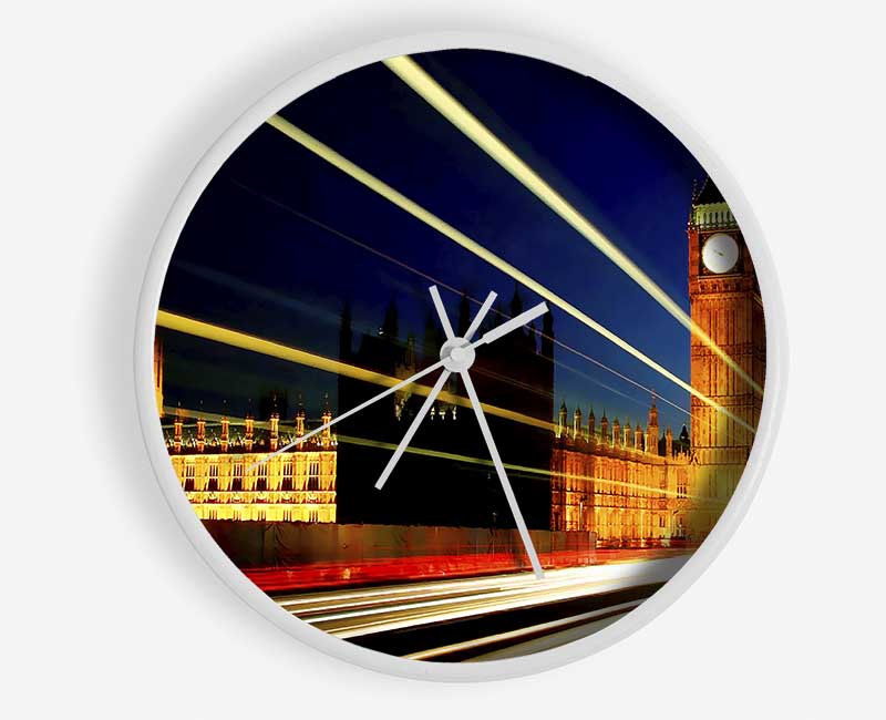 London Big Ben Lights Clock - Wallart-Direct UK