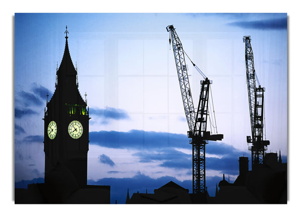 London Big Ben Lilac Night Skys