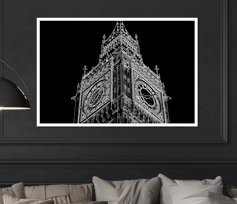 London Big Ben Print Poster Wall Art