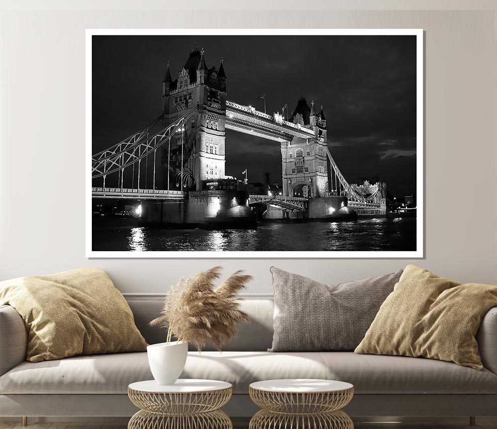 London Bridge Black Beauty Print Poster Wall Art